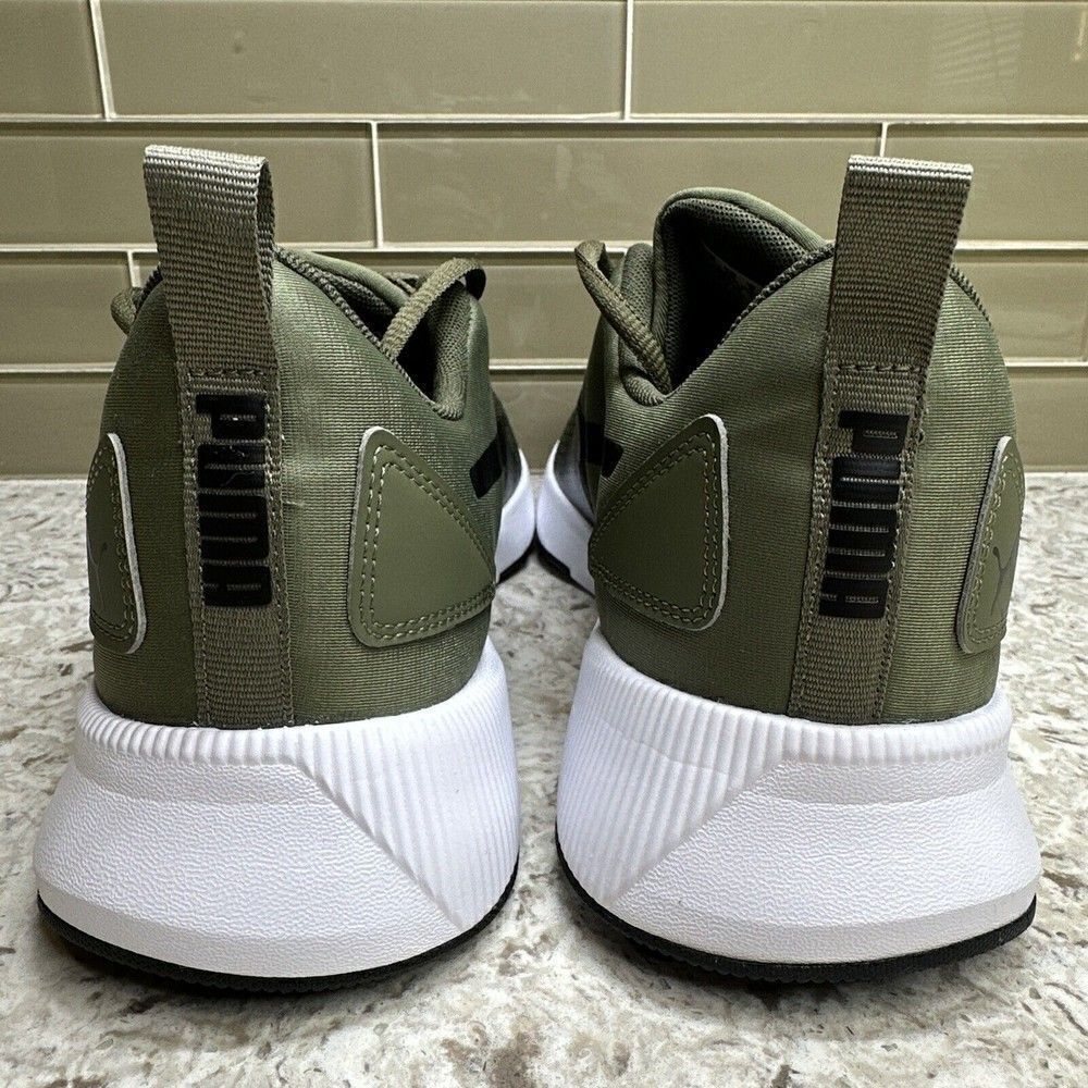 Puma Flyer Runner Green Running Shoes - Picture 6 of 9